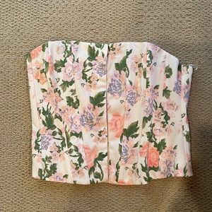 ZARA Floral Corset